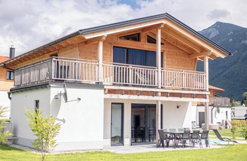 Inzell Apartment | Chalet 17 with balcony and mountain view