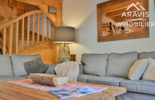 Le Grand-Bornand Ski Chalet | Chalet 4 étoiles au pied des pistes, terrasse ensoleillée, proche commerces, 16 pers., 6 ch. - FR-1-391-33