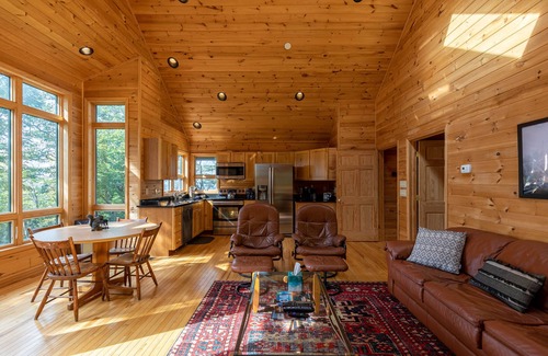 Beech Mountain House | Chalet at The Summit of Beech - Incredible 50+ Views! Perfect Couples' Ski or Hiking/Biking Getaway!