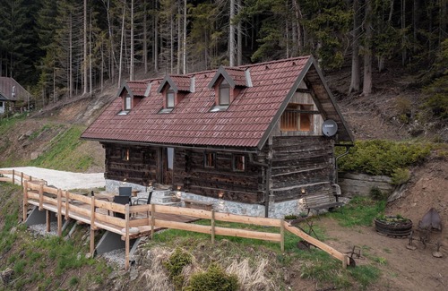 Wolfsberg Ski Chalet | Chalet 'Bergspektive - Haus Alpenspa' with Mountain View and Wine barrel bath