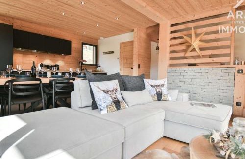 Le Grand-Bornand Ski Chalet | Chalet Mitoyen Luxueux 8 Pers, 3 Chambres Confortables pour une Escapade Alpestre Inoubliable - FR-1-391-168