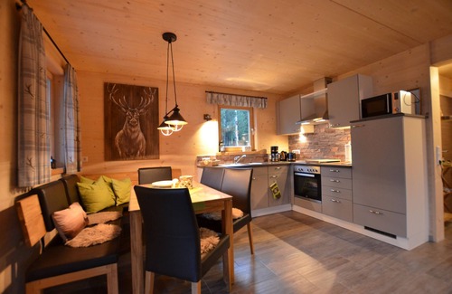 Lechbruck House | Chalet Waldromantik with sauna, Swedish stove, quiet location on the edge of the forest, lake and mountain view
