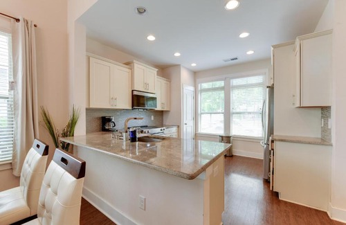 Charlotte House | Charlotte Townhome with Patio Near Spectrum Center!