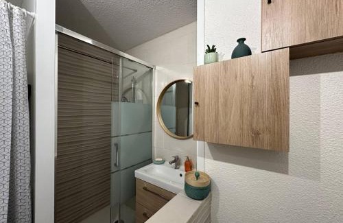 Araches-la-Frasse Apartment | Charmant 2 pièces cabine, 4 pers, terrasse sud, proche village et pistes, parking privé - FR-1-572-293
