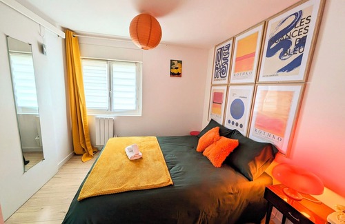 Meaux Apartment | Charmant Appartement Rétro Proche de Disneyland Paris
