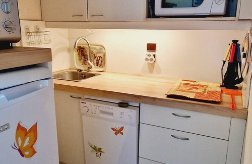 Montalbert Apartment | Charming 1BR apartment with terrace, near slopes, free parking