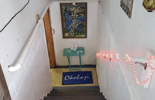 Arnolds Park Apartment | Charming 2-bedroom basement apartment in wonderful Arnolds Park