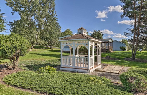 Burdett House | Charming Burdett Home with Grill, Gazebo + Yard