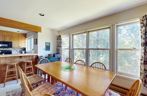 Stratton Mountain Condo | Charming condo, mtn view, dog-friendly, pool, ping-pong, wifi, w/d, fireplace
