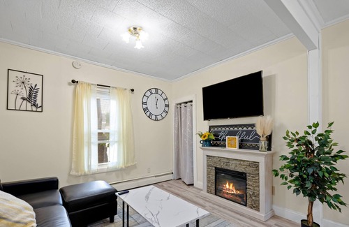 Glens Falls House | Charming dog-friendly home with pool, firepit, full kitchen, & W/D