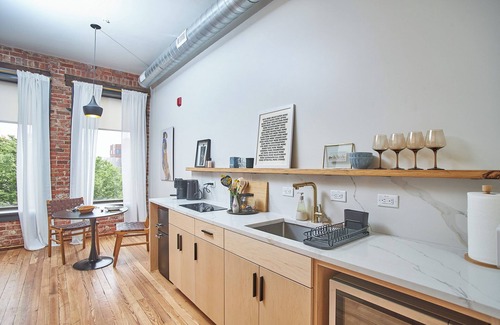 Downtown Apartment | Charming European-style Studio in the Historic Orenge Building, Downtown Durham.