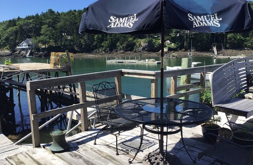 East Boothbay Cottage | Charming garden cottage located on Little River East Boothbay directly on wharf