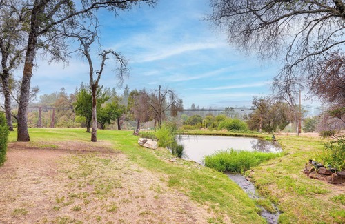 Cedar Ridge Apartment | Charming Grass Valley Studio w/Deck & Pond Access
