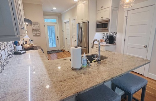 Southport House | Charming home in Southport Center with large heated swim spa.