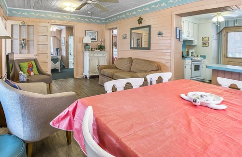 Folly Beach House | Charming Oceanfront Escape: Private Boardwalk, Sun Porch, Beach Gear