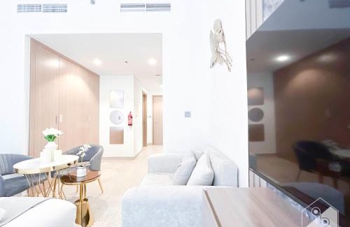 Nad Al Sheba Apartment | Charming Studio with Balcony in Azizi Riviera