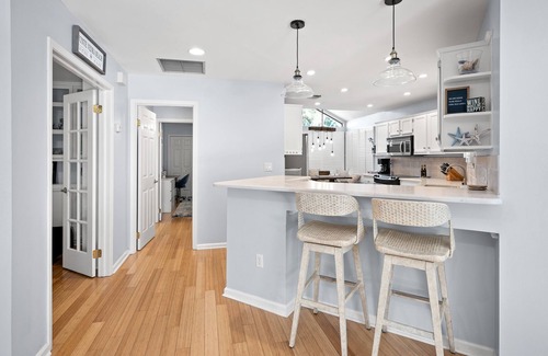 Palm Valley House | Charming Townhome with Patio, Firepit- Close to Golf + Beach