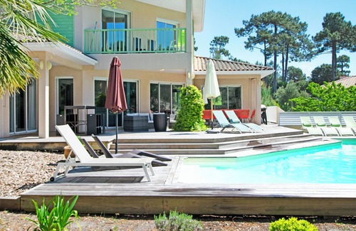Le Canon Villa | Charming villa Bassin-Océan - 8-10 p - Heated pool 28 ° C - Fireplace