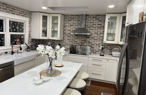 Lake Mohawk House | Cheerful 4-Bedroom Lake Home with fire place