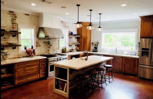 Water Valley House | Chef designed kitchen, 3 living spaces, surrounded by woods for privacy!