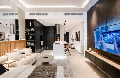 Ras Al Khor Industrial Area Apartment | Chic studio apartment with AC, fitness room in wonderful Sohba Hartland Dubai