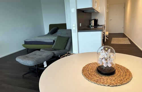 Attendorn Apartment | Chic apartment in a central location with a large balcony and views over the city