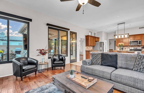 Chandler House | Chic Chandler Resort with Heated Pool, Firepit & BBQ Grill