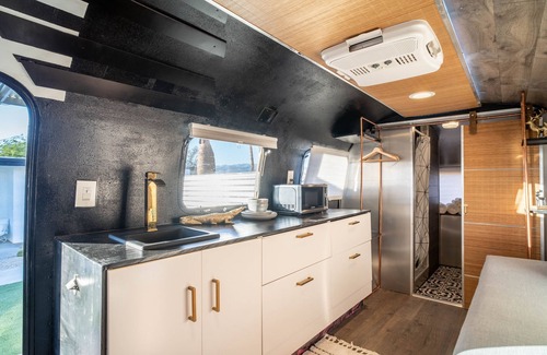 Desert Hot Springs House | Chic & Modern Airstream + Soaking Tub
