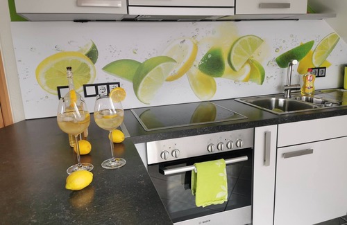 Bensheim Condo | Christmas market: Design apartment for 1-5 pers. with 2 bedrooms & roof terrace