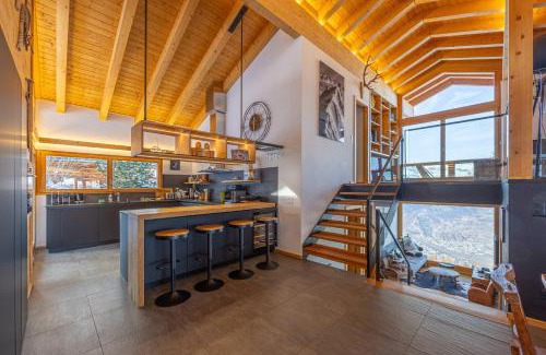 Saint-Pierre-de-Clages Ski Chalet | Ciel Etoilé - Magnifique Chalet, 14 personnes - vue incroyable