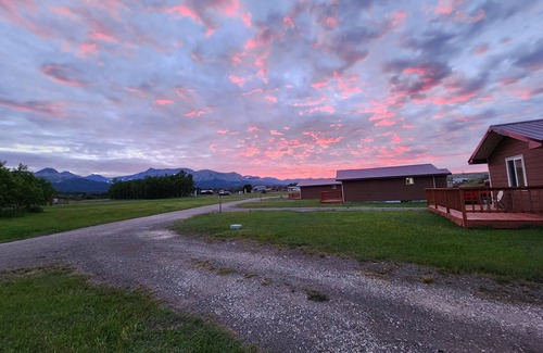 East Glacier Park Village House | Circle R Cabin 8, Private Ranch, Mountain Views