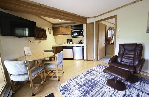 Mancelona Condo | Clean cozy 1 bdrm. MOUNTAIN VIEW! on golf course, pools Temperpedic mattress!