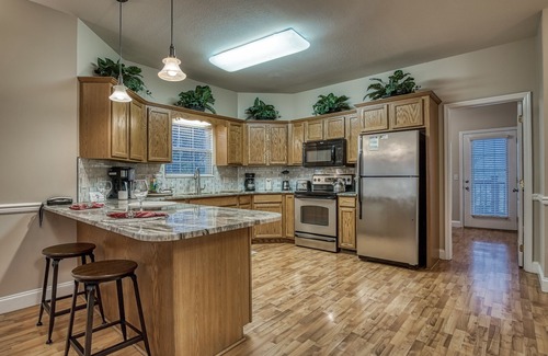 Pigeon Forge Cottage | Close to Pigeon Forge one story City Night time Views-Hot tub-Foosball table