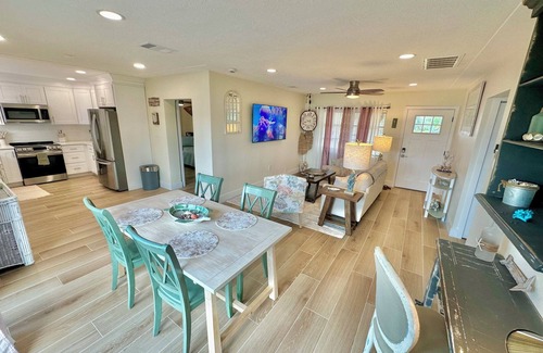 Madeira Beach House | Coastal Charm, Waterfront 3BR Home with Dock & Walk-to-Beach Access