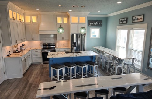 Port Bolivar House | Coastal Getaway w/Pool, Hot Tub, Deck, Ocean View, Beach Sands 1 New Construction Private Pool/Hot
