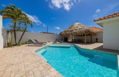 Palm Beach Villa | Colonial Modern Villa Sleep 14-Pool, Palapa, Court