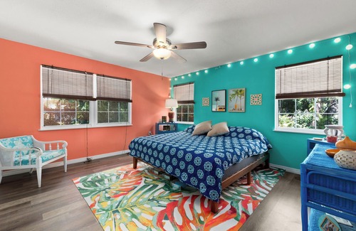 Fort Pierce House | Colorful & Spacious Home: Near Downtown & Beaches