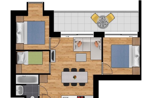 Zeebrugge Apartment | Comfortable apartment with air conditioning, on a resort, 2.5 km. from the beach