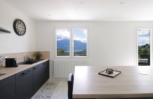 Nances Ski Chalet | Comfortable Chalet - View of Lake Aiguebelette