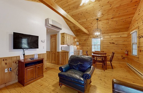 Northport Cabin | Comfortable two bedroom cabin with firepit, kitchen, hiking trail within walking