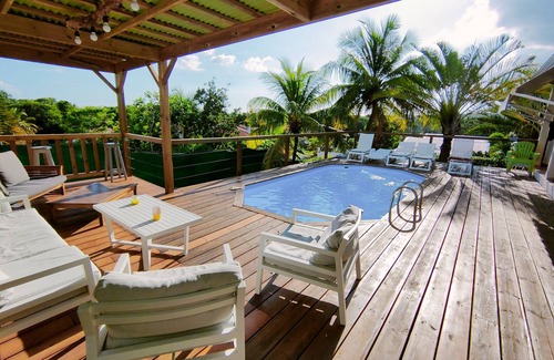 Sainte-Anne Villa | Comfortable villa, swimming pool, tropical garden, near beach st Anne, 8 pers