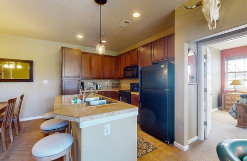 Silvercreek Condo | Comfy dog-friendly condo with hot tub, pool, tennis, firepit & fireplace