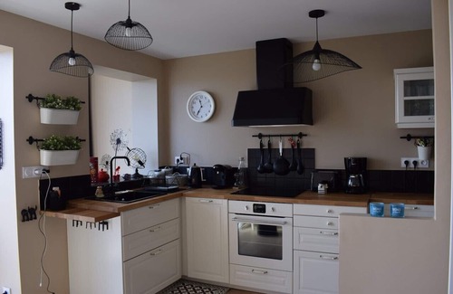 Tregastel Apartment | Completely renovated apartment with SUPERB VIEW of baie Sainte-Anne in TREGASTEL