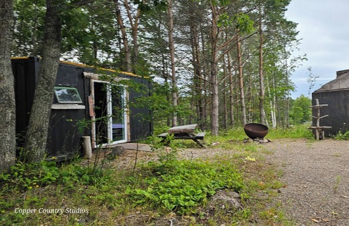 Mohawk Cabin | Container Conversion at the property of the Historic Ahmeek Copper Mine!!