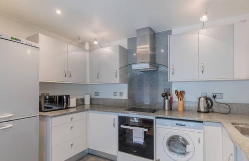 Island Gardens Apartment | Contemporary 1BD Riverside Retreat with Gym