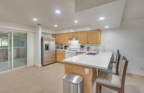 Country Rose House | Convenient Bakersfield Townhome with Patio!