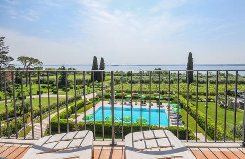 Moniga del Garda Apartment | Corte Ferrari: Two Bedroom apt. Elegance with balcony and lake view