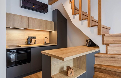 Abertamy Apartment | Cosy apartment for 5 guests with A/C, WIFI, TV and balcony