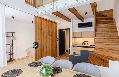 Abertamy Apartment | Cosy apartment for 5 guests with A/C, WIFI, TV and balcony