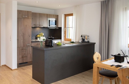 Falera Apartment | Cosy apartment for 6 people with WIFI, pool, TV, balcony and panoramic view